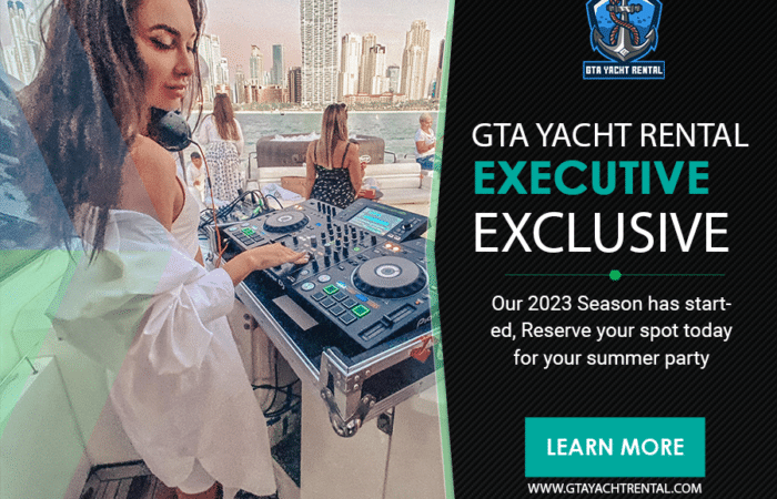 private yacht rental in toronto - explore the city in style