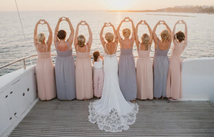 Wedding Yacht Rentals in Toronto Bridesmaid